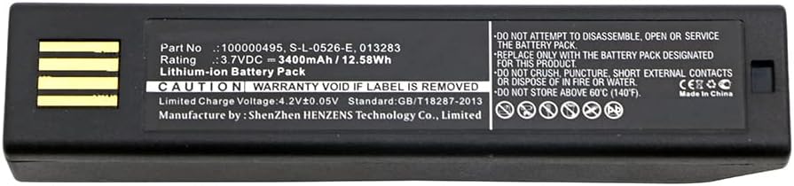 Bateria do Synergy Digital Barcode Scanner, compatível com o scanner de código de barras Honeywell 1452g,