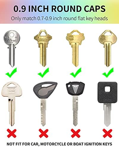 Uniclife 24 pacote de 2,9 polegadas Caps de chaves redondos Capas de teclas Protetores de identificadores