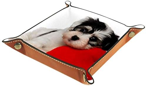 Lorvies fofo I Love Dog Storage Box Cube Bins Bins Bins para Office Home