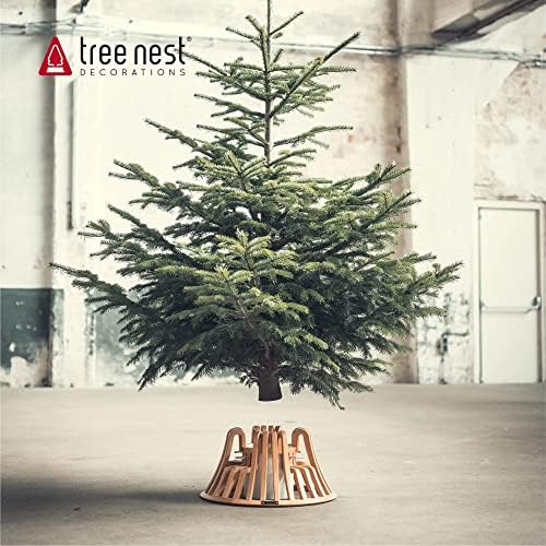 Ninho da árvore Árvore de Natal Base Tree Titular Artigo feito à mão para 9,8 pés de árvores reais edição limitada