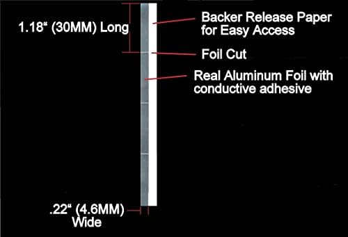 Sensorias de papel alumínio para abrir o pacote de alumínio real de áudio de 30 guias