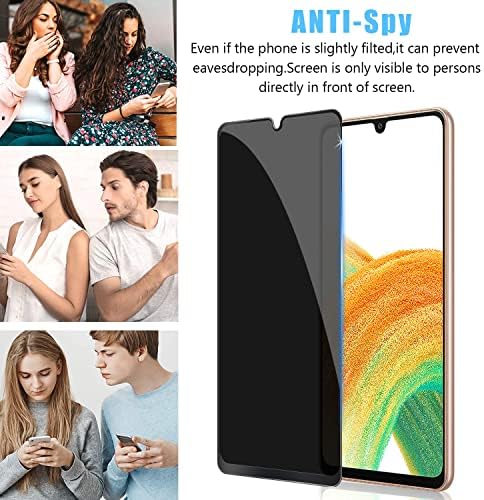 ANBZSIGN Samsung Galaxy A33 5G com [2 pacote] protetor de lente da câmera e [2 pacote] protetor de tela