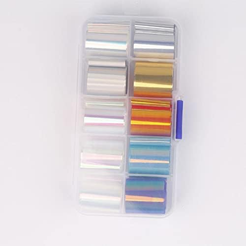 6Sets Glitter Decoração brilhante Sinfonia refletivrainBow Deracotado cores de papel Manicure Film