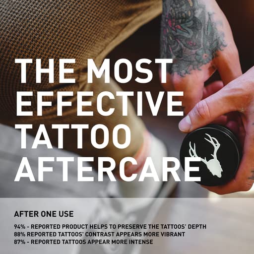 Mad Rabbit Tattoo Balm & Aftercare Cream- Melhoramento de cores que revive as tatuagens antigas, hidrata