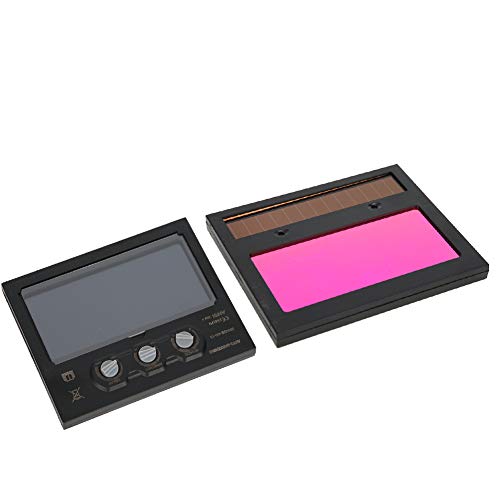 Lente de soldagem, lente de soldagem LCD de placa de escurecimento de carregamento solar, com método de ajuste de