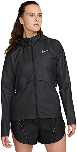 Nike essencial feminino com capuz de jaqueta de corrida
