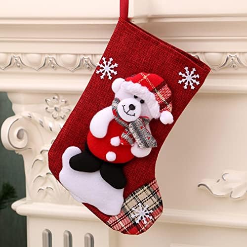Bolsa de presente de meias de Natal Smitch Candy Decoration Gift Bolsa de meias de Natal Cristais de