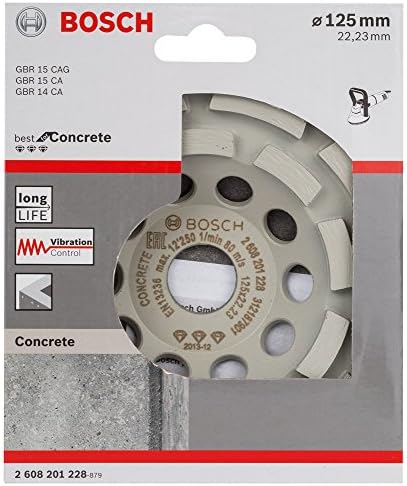 Bosch 2608201228 Roda de agitação de diamantes para camada de concreto, 0 V, branco