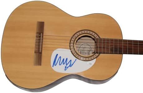 Marcus Mumford assinou autógrafo em tamanho grande violão Fender Guitar b W/James Spence Authentication