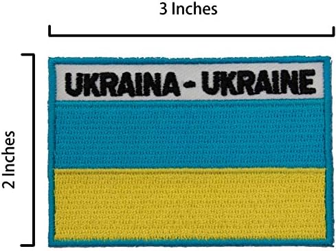 A-One 3 PCS Pack- Mãe Mãe Manument Shield Distintivo+Pino de lapela da bandeira da Ucrânia e patch,