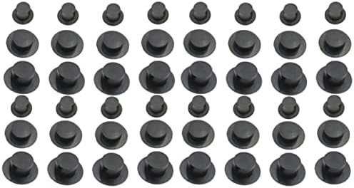 Toyvian Black Decor Black Decor preto bonecas de bebê 2pcs Mini Mini Chapéus Preto Chapéus Diy Hat chapéu