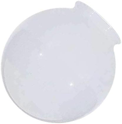 Globo de vidro branco de 6 polegadas-Abertura do ajustador de 3-1/4 polegadas