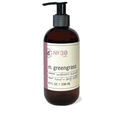 m. Greengrass Hand & Body Butter - Loção hidratante para homens e mulheres - Para pele seca - creme infundido
