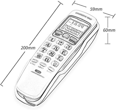 Telefone KLHHG, telefone fixo retrô de estilo ocidental, com armazenamento digital, função de redução