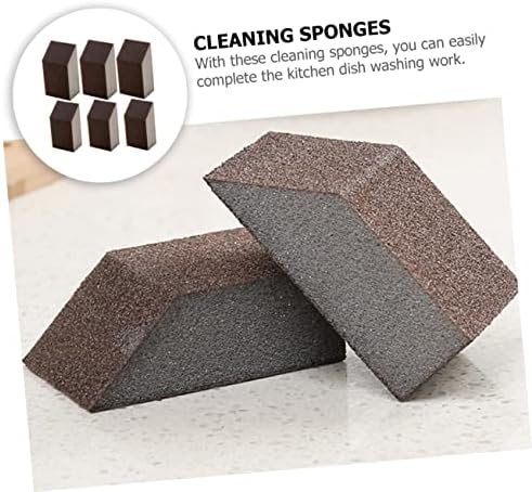 Hanabass 6pcs Limpeza de esponja Esporo de lavagem de cozinha esponja esponja esponjas trapezoidal maconha