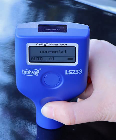 Medidor de espessura do revestimento do medidor de tinta LS233 com OLED duplo para pintar resistente à baixa temperatura