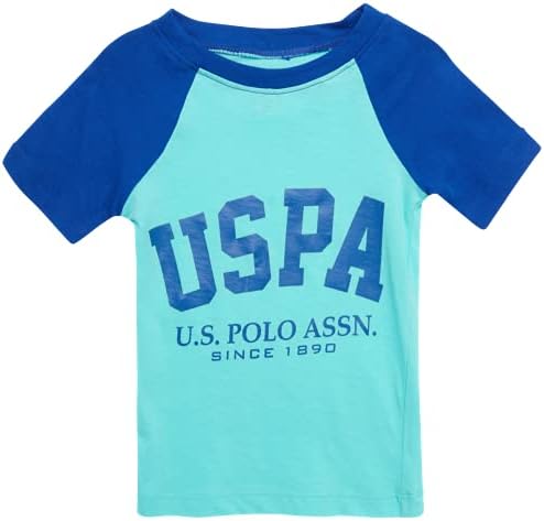 U.S. Polo Assn. Conjunto de pijama para meninos para meninos - camisa confortável de 4 peças, corredores