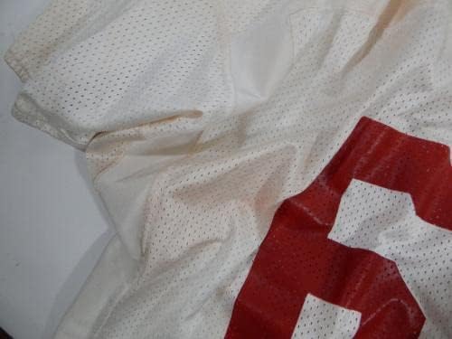 2009 San Francisco 49ers Tony Wragge 69 Game usou White Practice Jersey 2xl 507 - Jerseys de jogo NFL não