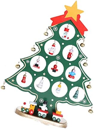Sewacc para Mesa de Decorações de Natal Árvore de Natal de Madeira decoram o conjunto de brinquedos