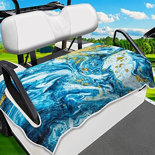 Capas de assento do carrinho de golfe Enyorsel, de microfiber carrinho de golfe Toalha/cobertor com padrões