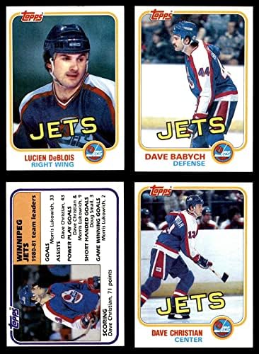 1981-82 TOPPS WINNIPEG JETS Set Set Winnipeg Jets-Hockey NM/MT Jets-Hockey