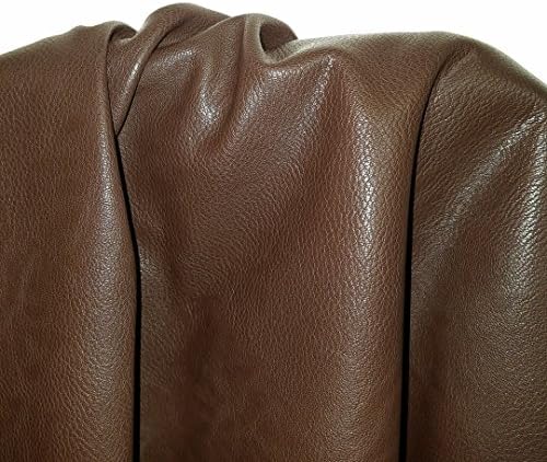 Pebble marrom Faux Vegan Leather by the Yard Pleather sintético 0,9 mm nappa 3 jardas de estofamento