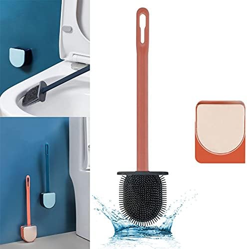 Escovas de vaso sanitário e suporte do banheiro de silicone, escova de escova macio de escova de vaso sange