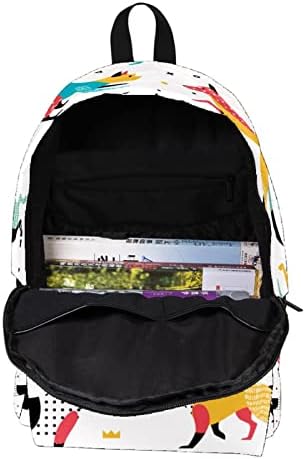 Mochila de viagem VBFOFBV, mochila laptop para homens, mochila de moda, desenho animado de animais abstratos
