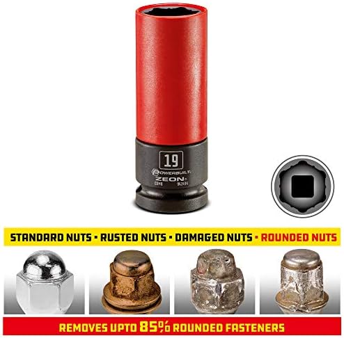 PowerBuilt 19mm Zeon Lug Nut Socket para porcas danificadas - 941434m