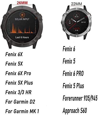 Ilazi Leather Watch Band for Garmin Fenix ​​5/5x/5s mais 6/6x/6s Pro 945 935 3 h2 Pulseira inteligente