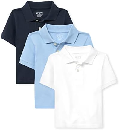 The Children's Place Baby Toddler Boys Slave Polo Polo 3-Pack