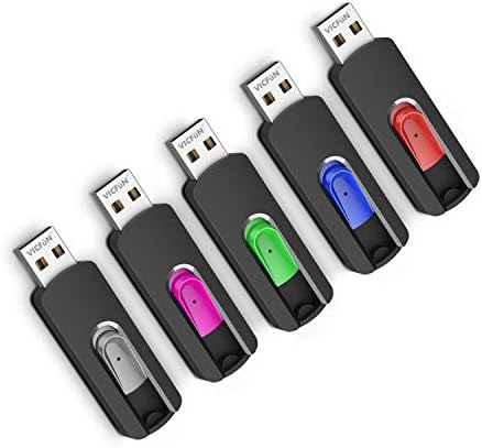 VICFUN 32GB USB Flash Drives USB 3.0 Slide Reputável Memória USB Stick 32g Storage 1 pacote, amarelo
