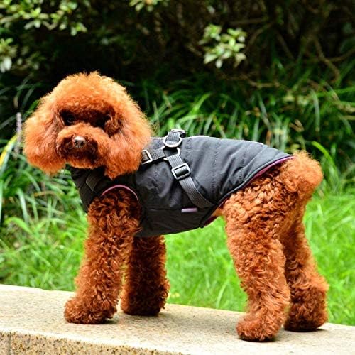 Honprad colete para cães clipes de metal roupas de inverno traje cão de cão de cão clima de animais
