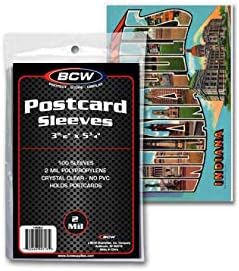 Mangas de cartão postal BCW - 200 contagem