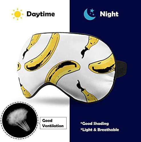 RIP máscara de olho de banana para dormir de blecaute para a noite com cinta ajustável para homens mulheres