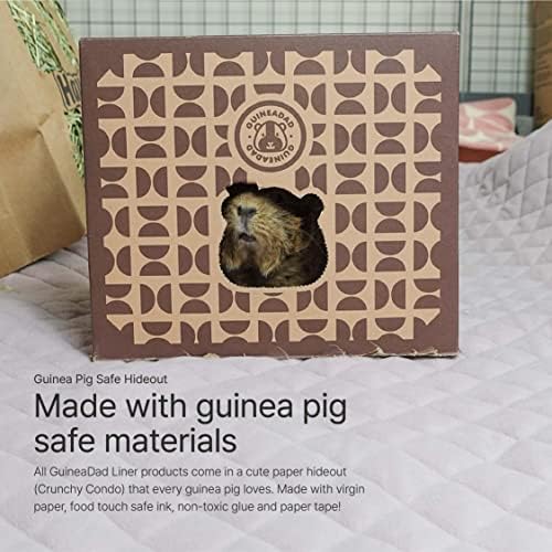 Liner Premium Guineadad | Liner de lã de porco de cobaça ultra-enxugo com tecnologia Aircell ™ | Bedding de porquinho
