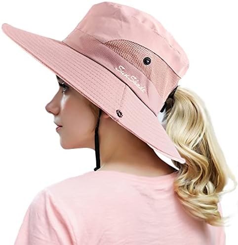 Peicees feminino verão de proteção solar chapéu de peixe ao ar livre chapéu de pesca UV Chandeiro de caçamba