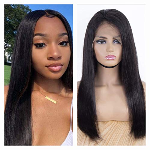Hairbnb Lace Front Wigs Human Human para mulheres negras 10a Cabelo virgem brasileiro reto 150 Densidade