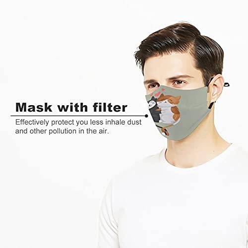 Criador de pó de poeira covers de roupas de segurança máscaras de tecido design de casal fofo pintura
