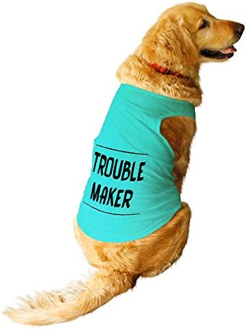 Ruse- Summer Dog T-shirt Treça de problemas de prejudares impressos de pescoço redondo de coletes sem mangas/camisetas/vestuário/roupas