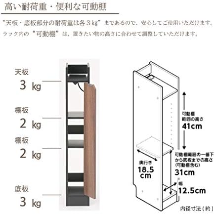 Takeda Corporation H0-KSS15wal Rack de armazenamento de cabos, cordão/fiação Caixa oculta, saída incluída,