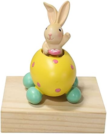 Cakina ornamento bola bola de páscoa resina colorida cor coelho sessão de casca de ovo decoração de desktop