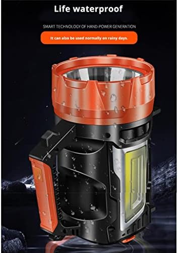 DHTDVD Lanterna brilhante recarregável ao ar livre, holofote de alta potência, holofote de mão, luz de