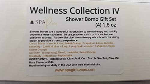 Spa Pure Wellness Collection IV Aromaterapia - Bombas de chuveiro Fizzing por Spa Pure Naturals