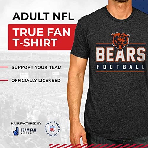 NFL True Fan Tee - camiseta adulta para homens e mulheres com algodão e poliéster - camiseta sem tags