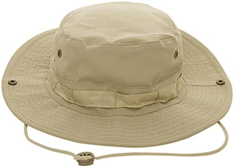 Toptie largo balde de balde chapéu de chapéu de verão ao ar livre de pesca dupla face-lados com tira