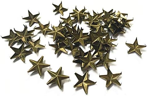 50 PCs Star Studs Metal Claw Beads Nailhead Punk rebite com espinhos