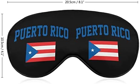Bandeira da máscara de olho de Porto Rico para dormir de blecaute para a noite com cinta ajustável