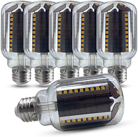Lâmpadas de milho Mingbright 6pack LED de milho com base E26, 2700k Luz branca quente, 16W 1600 Lumen Cri 90+,