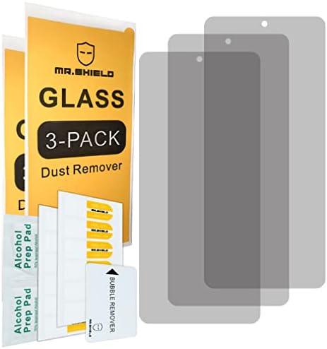 Mr.Shield [3-Pack] Protetor de tela de privacidade compatível com o Samsung Galaxy S10 Lite/Galaxy A91 [vidro temperado]